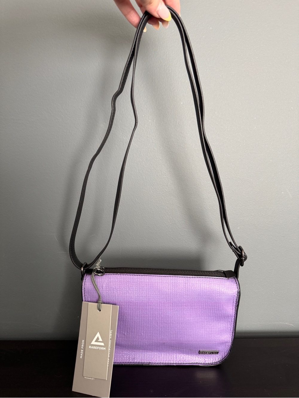 BNWT RAREFORM Rae Crossbody Purse / Recycled Billboard Crossbody